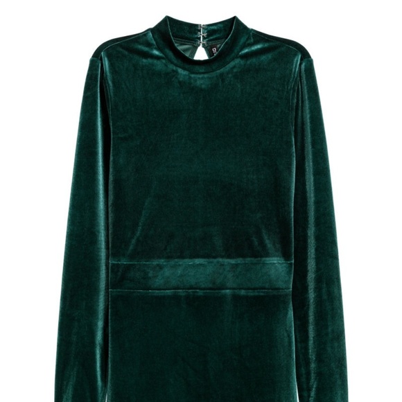 green velvet dress h&m